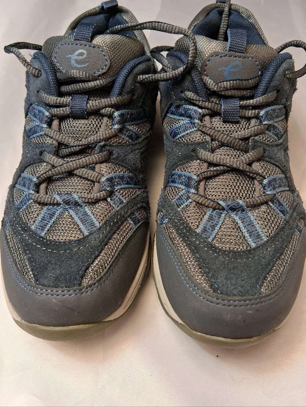 Easy Spirit Exploremap Walking Shoes Navy Blue Mesh Sneaker Women's Size 8M